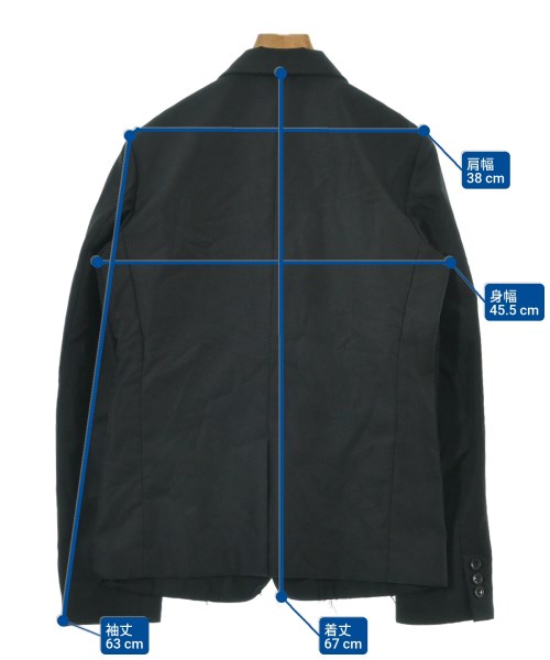 BLACK COMME des GARCONS（ブラックコムデギャルソン）カジュアルジャケット 黒 サイズ:S レディース/2200665523021