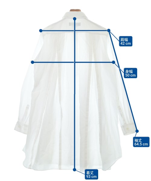 BLACK COMME des GARCONS（ブラックコムデギャルソン）カジュアルシャツ 白 サイズ:L メンズ/2200663348206