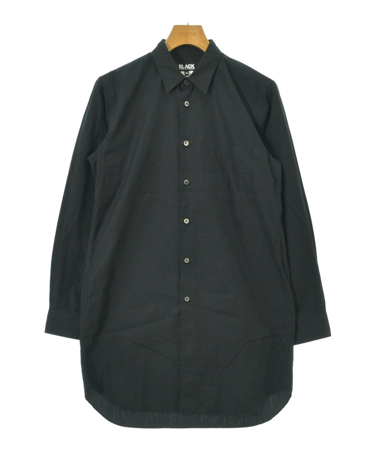 BLACK COMME des GARCONS カジュアルシャツ S 黒 【古着】【中古】【送料無料】 COMME des GARCONS SHIRT（コムデギャルソンシャツ）カジュアルシャツ