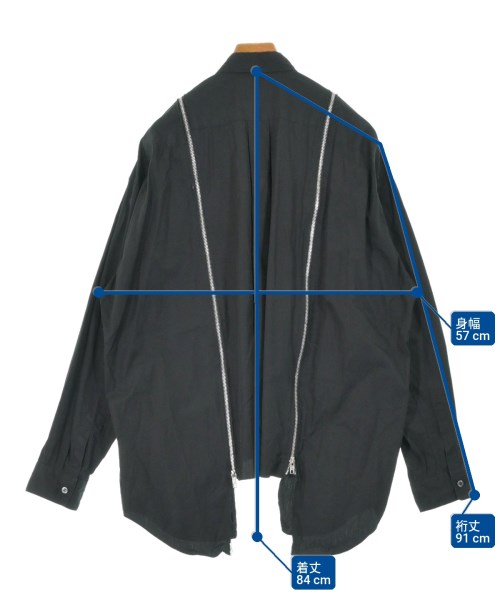 BLACK COMME des GARCONS（ブラックコムデギャルソン）カジュアルシャツ 黒 サイズ:M メンズ/2200671525132