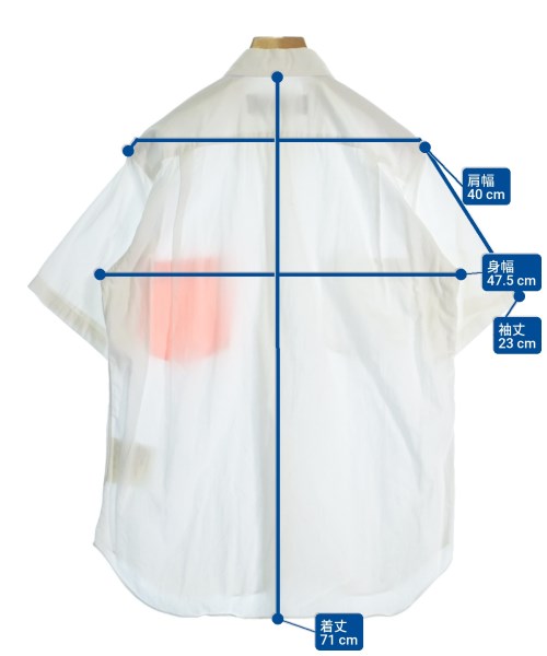 BLACK COMME des GARCONS（ブラックコムデギャルソン）カジュアルシャツ 白 サイズ:S レディース/2200671525156