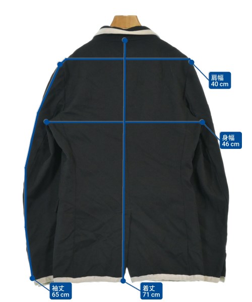 BLACK COMME des GARCONS（ブラックコムデギャルソン）カジュアルジャケット 黒 サイズ:S レディース/2200665893209