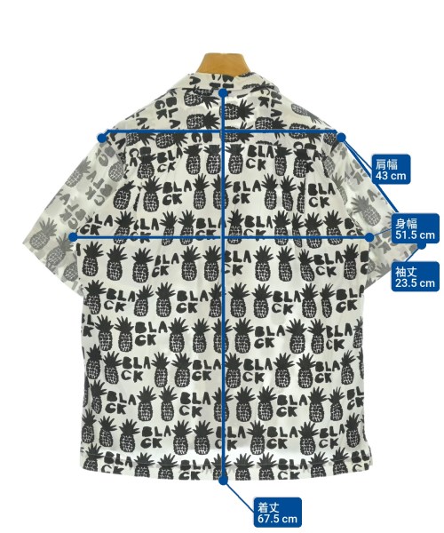 BLACK COMME des GARCONS（ブラックコムデギャルソン）カジュアルシャツ 白 サイズ:M メンズ/2200665893353