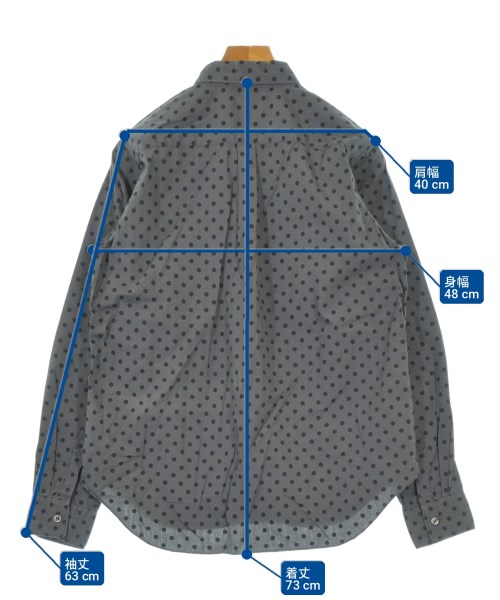 BLACK COMME des GARCONS（ブラックコムデギャルソン）カジュアルシャツ グレー サイズ:M メンズ/2200717383047