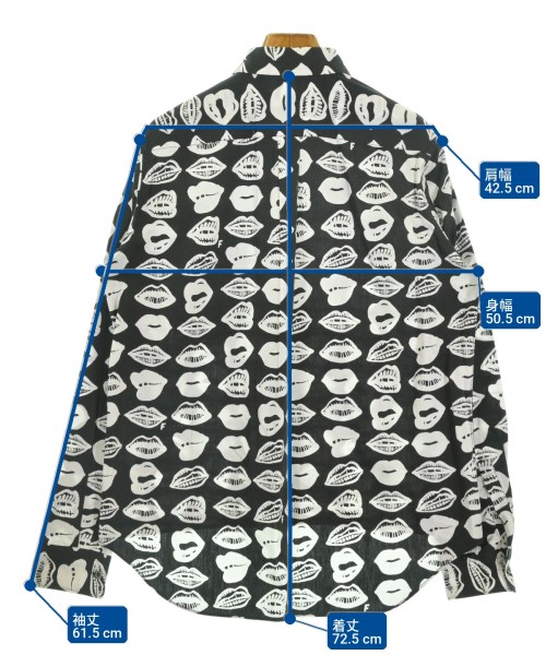 BLACK COMME des GARCONS（ブラックコムデギャルソン）カジュアルシャツ 黒 サイズ:M レディース/2200732671082