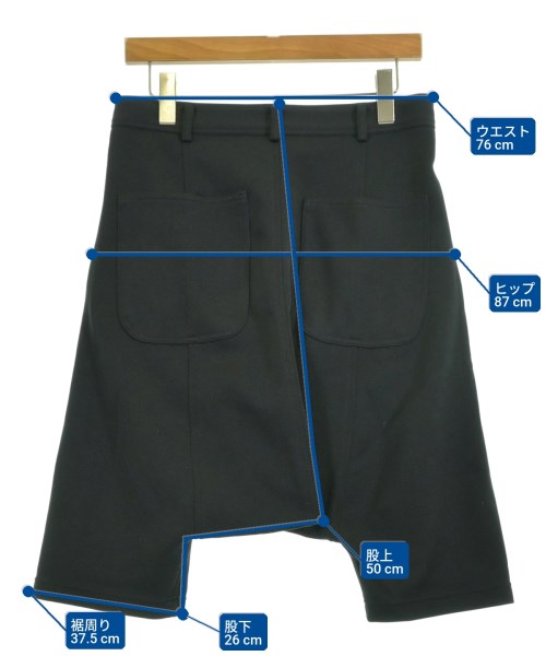 BLACK COMME des GARCONS（ブラックコムデギャルソン）クロップドパンツ 黒 サイズ:XS メンズ/2200733715013