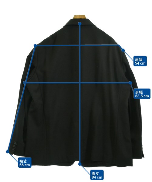 BLACK COMME des GARCONS（ブラックコムデギャルソン）ジャケット 黒 サイズ:M メンズ/2200737251012