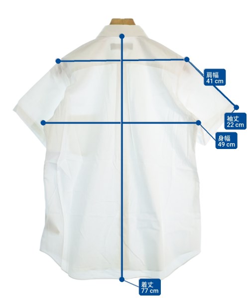 BLACK COMME des GARCONS（ブラックコムデギャルソン）カジュアルシャツ 白 サイズ:L メンズ/2200719814099