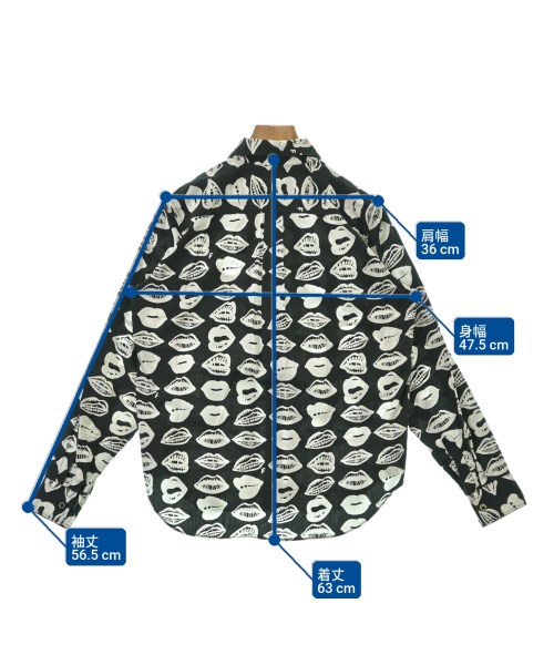 BLACK COMME des GARCONS（ブラックコムデギャルソン）カジュアルシャツ 黒 サイズ:XS レディース/2200718700119