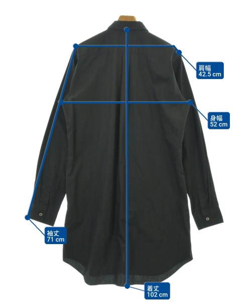 BLACK COMME des GARCONS（ブラックコムデギャルソン）カジュアルシャツ 黒 サイズ:XL メンズ/2200721062020