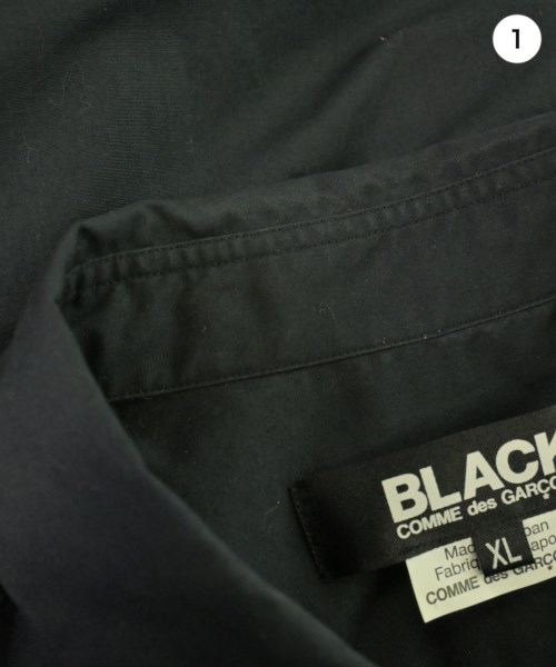 BLACK COMME des GARCONS（ブラックコムデギャルソン）カジュアルシャツ 黒 サイズ:XL メンズ/2200721062020