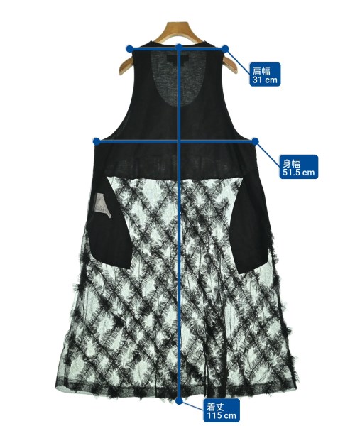 BLACK COMME des GARCONS（ブラックコムデギャルソン）ワンピース 黒 サイズ:S レディース/2200719687228
