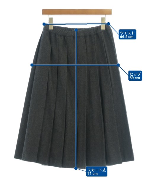 BLACK COMME des GARCONS（ブラックコムデギャルソン）ロング・マキシ丈スカート グレー サイズ:XS レディース/2200723303053