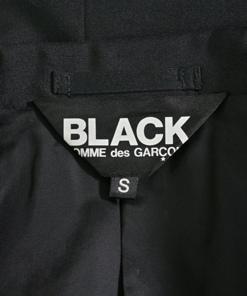BLACK COMME des GARCONS（ブラックコムデギャルソン）テーラードジャケット 黒 サイズ:S レディース/2200723303121