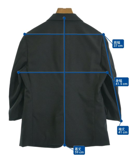 BLACK COMME des GARCONS（ブラックコムデギャルソン）テーラードジャケット 黒 サイズ:S レディース/2200723303121