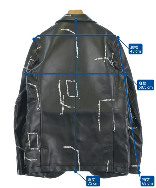 BLACK COMME des GARCONS（ブラックコムデギャルソン）カジュアルジャケット 黒 サイズ:L メンズ/2200720229011