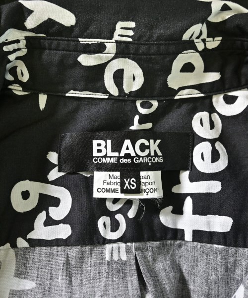 BLACK COMME des GARCONS（ブラックコムデギャルソン）カジュアルシャツ 黒 サイズ:XS メンズ/2200722075111