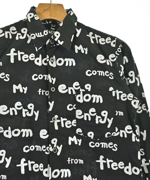 BLACK COMME des GARCONS（ブラックコムデギャルソン）カジュアルシャツ 黒 サイズ:XS メンズ/2200722075111