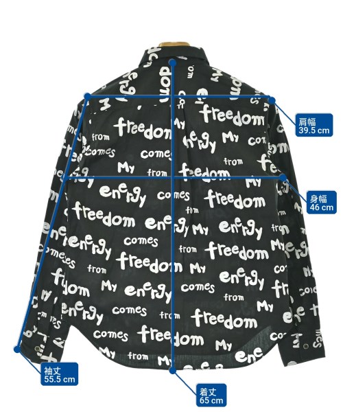 BLACK COMME des GARCONS（ブラックコムデギャルソン）カジュアルシャツ 黒 サイズ:XS メンズ/2200722075111