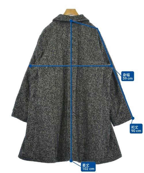 BLACK COMME des GARCONS（ブラックコムデギャルソン）ステンカラーコート グレー サイズ:M メンズ/2200727925015
