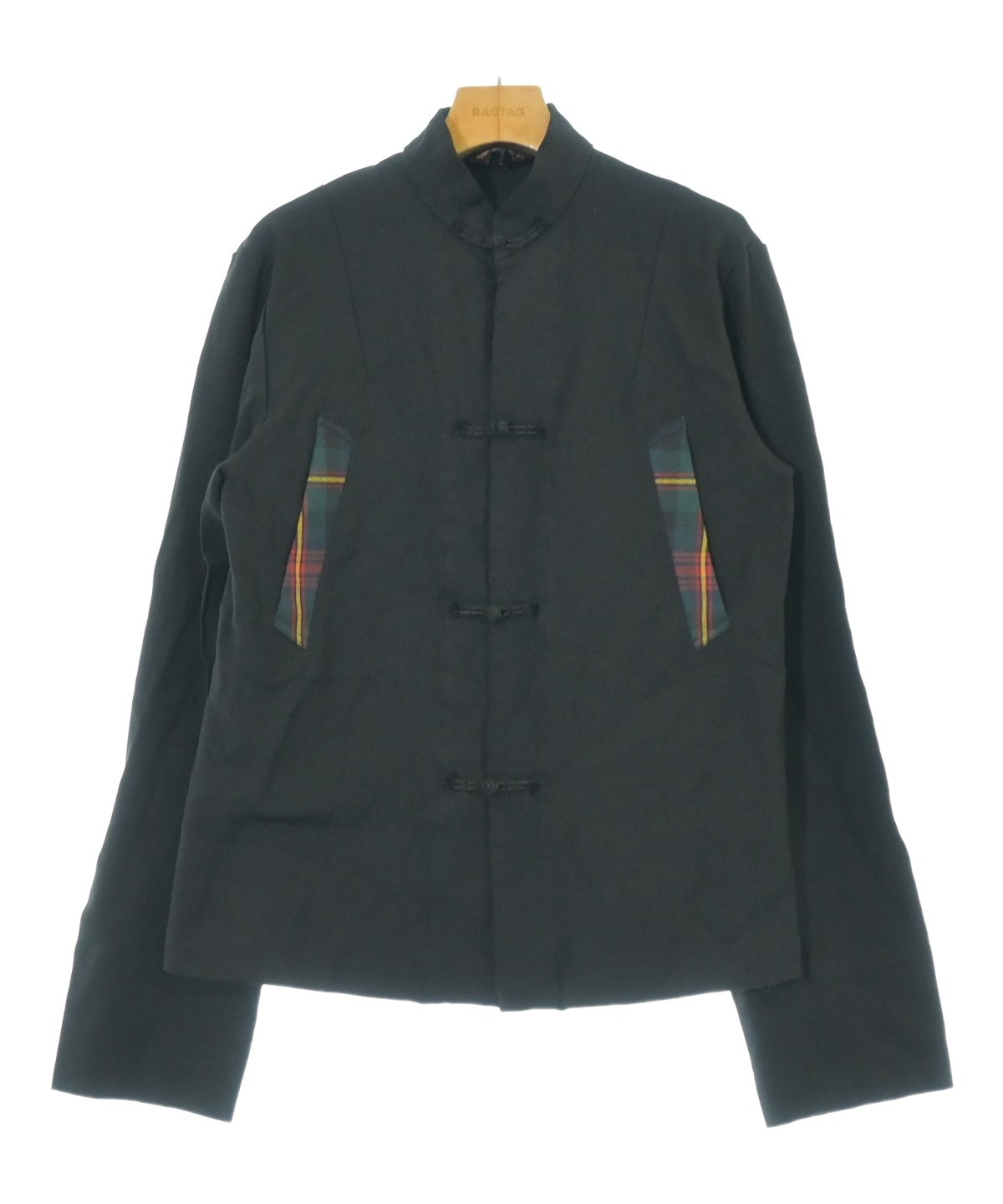 ※最終値下げ　ブラックコムデギャルソン　ポリ縮絨　チャイナジャケット AD11 BLACK COMME des GARCONS（ブラックコムデギャルソン）その他 黒