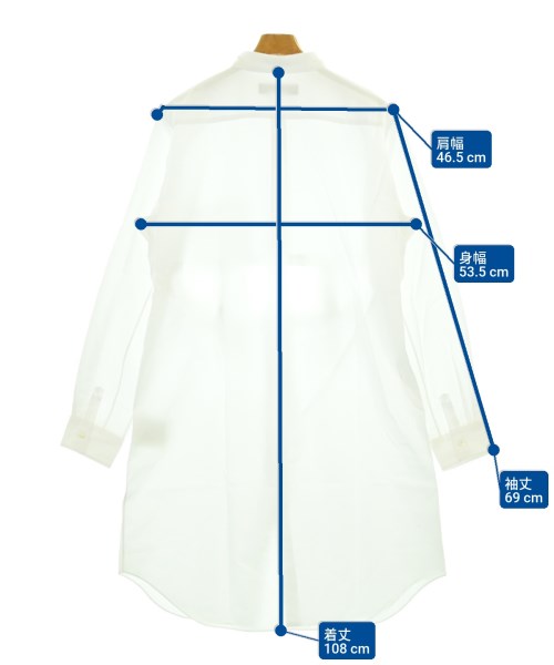 BLACK COMME des GARCONS（ブラックコムデギャルソン）カジュアルシャツ 白 サイズ:XL メンズ/2200684810089