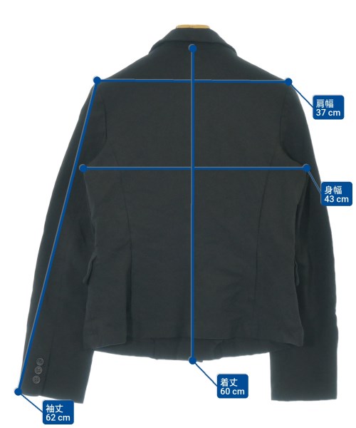 BLACK COMME des GARCONS（ブラックコムデギャルソン）テーラードジャケット 黒 サイズ:S レディース/2200685010013