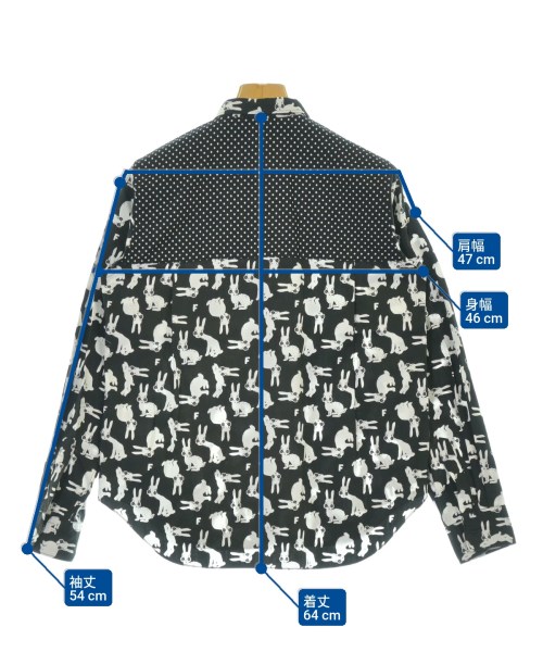 BLACK COMME des GARCONS（ブラックコムデギャルソン）カジュアルシャツ 黒 サイズ:XS レディース/2200685010099