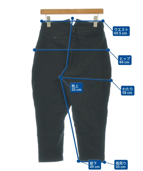 BLACK COMME des GARCONS（ブラックコムデギャルソン）クロップドパンツ 黒 サイズ:XS レディース/2200685010136