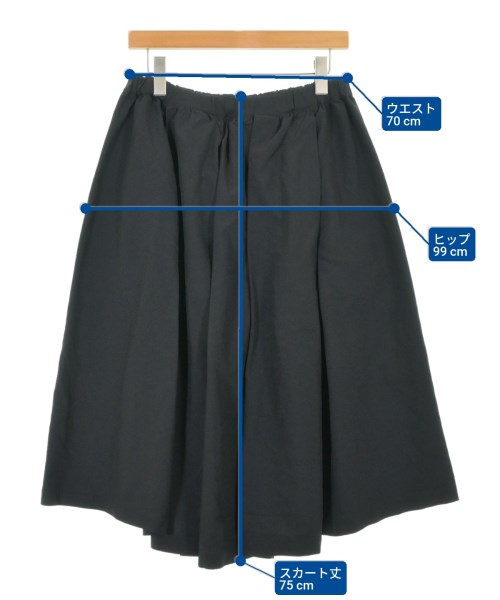 BLACK COMME des GARCONS（ブラックコムデギャルソン）ひざ丈スカート 黒 サイズ:S レディース/2200685691014