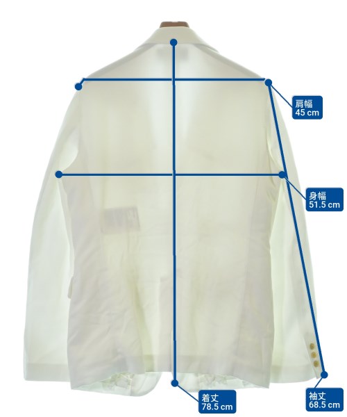 BLACK COMME des GARCONS（ブラックコムデギャルソン）カジュアルジャケット 白 サイズ:L メンズ/2200682261029