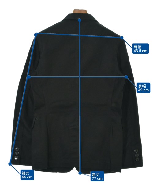 BLACK COMME des GARCONS（ブラックコムデギャルソン）カジュアルジャケット 黒 サイズ:S メンズ/2200686732013
