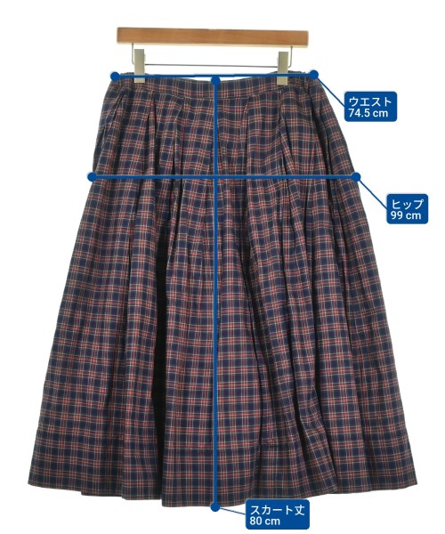 BLACK COMME des GARCONS（ブラックコムデギャルソン）ロング・マキシ丈スカート 紺 サイズ:S レディース/2200672743122