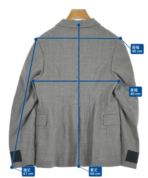 BLACK COMME des GARCONS（ブラックコムデギャルソン）テーラードジャケット 黒 サイズ:S メンズ/2200690477016