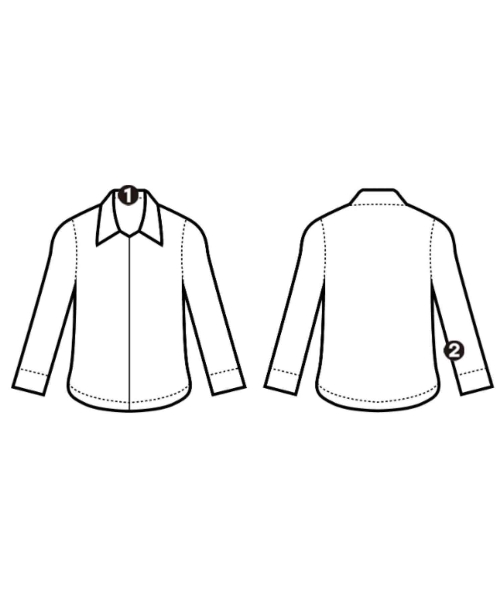 BLACK COMME des GARCONS（ブラックコムデギャルソン）カジュアルシャツ 白 サイズ:L メンズ/2200690595048