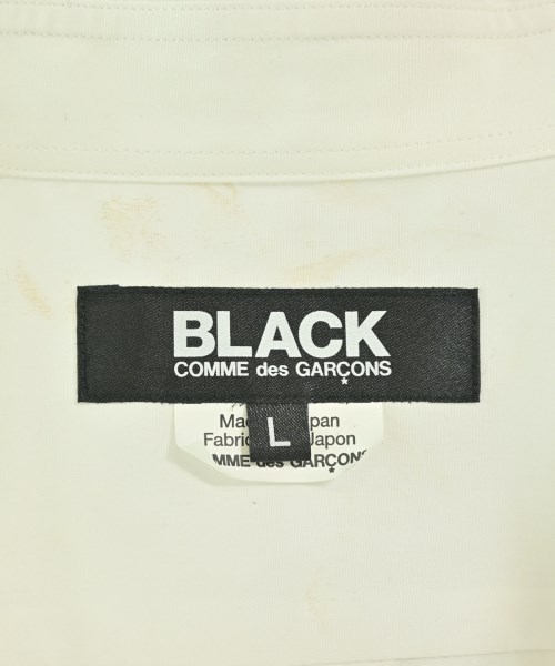 BLACK COMME des GARCONS（ブラックコムデギャルソン）カジュアルシャツ 白 サイズ:L メンズ/2200690595048