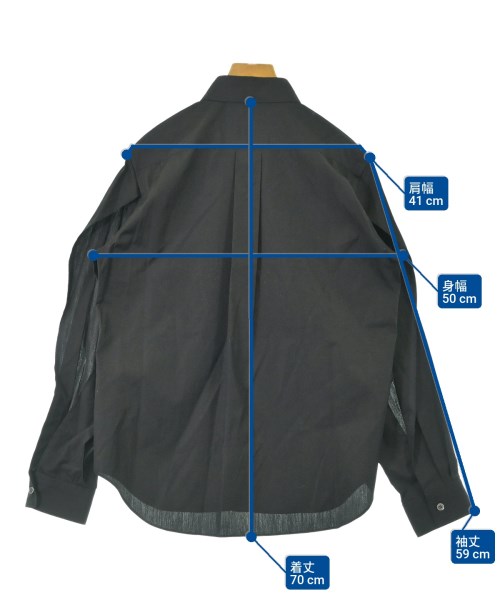 BLACK COMME des GARCONS（ブラックコムデギャルソン）カジュアルシャツ 黒 サイズ:S レディース/2200690595055
