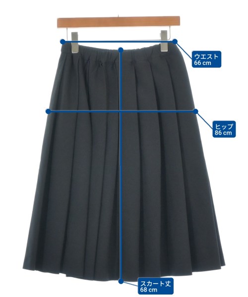 BLACK COMME des GARCONS（ブラックコムデギャルソン）ひざ丈スカート 黒 サイズ:XXS レディース/2200691563015