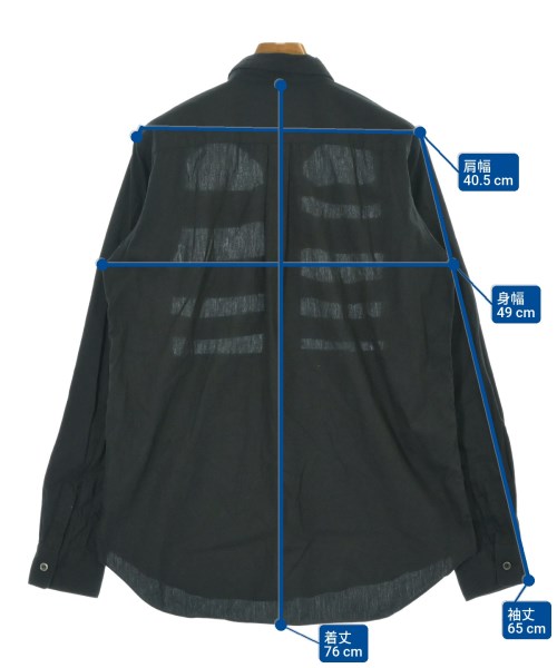BLACK COMME des GARCONS（ブラックコムデギャルソン）カジュアルシャツ 黒 サイズ:L レディース/2200693457022