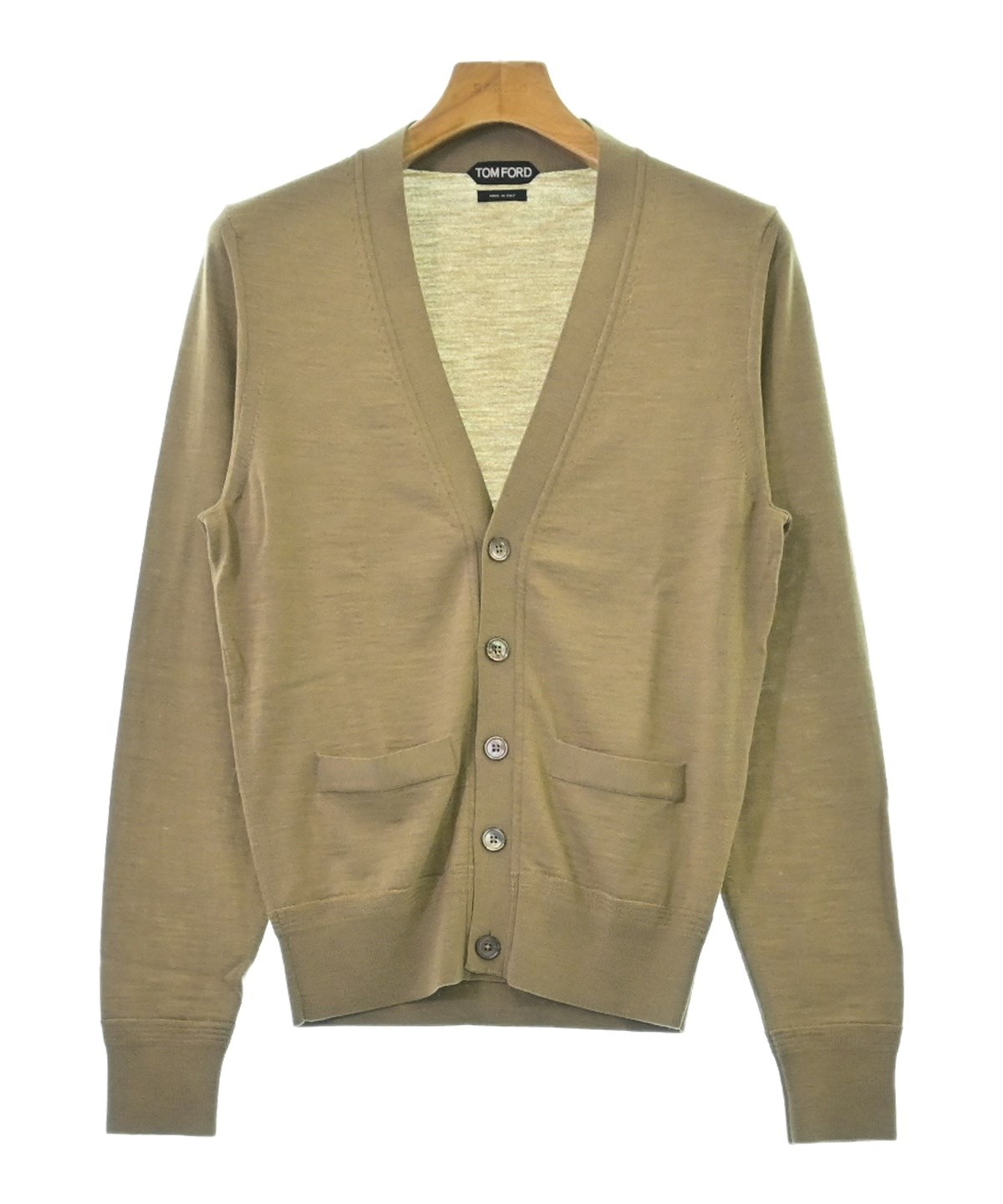 TOM FORD ベージュ カーディガン TOM FORD（トムフォード）カーディガン ベージュ サイズ:44(S位