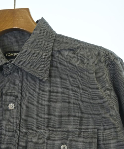 TOM FORD（トムフォード）カジュアルシャツ グレー サイズ:40(L位) メンズ/2200639594040