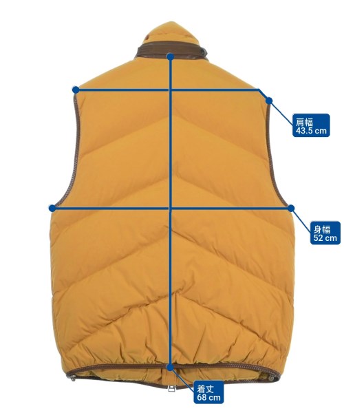 TOM FORD（トムフォード）ダウンジャケット/ダウンベスト 黄 サイズ:48(L位) メンズ/2200639967035