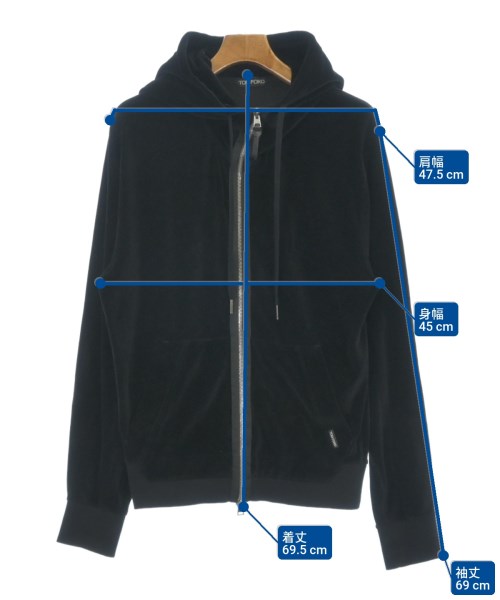 TOM FORD（トムフォード）パーカー 黒 サイズ:M メンズ/2200629228030