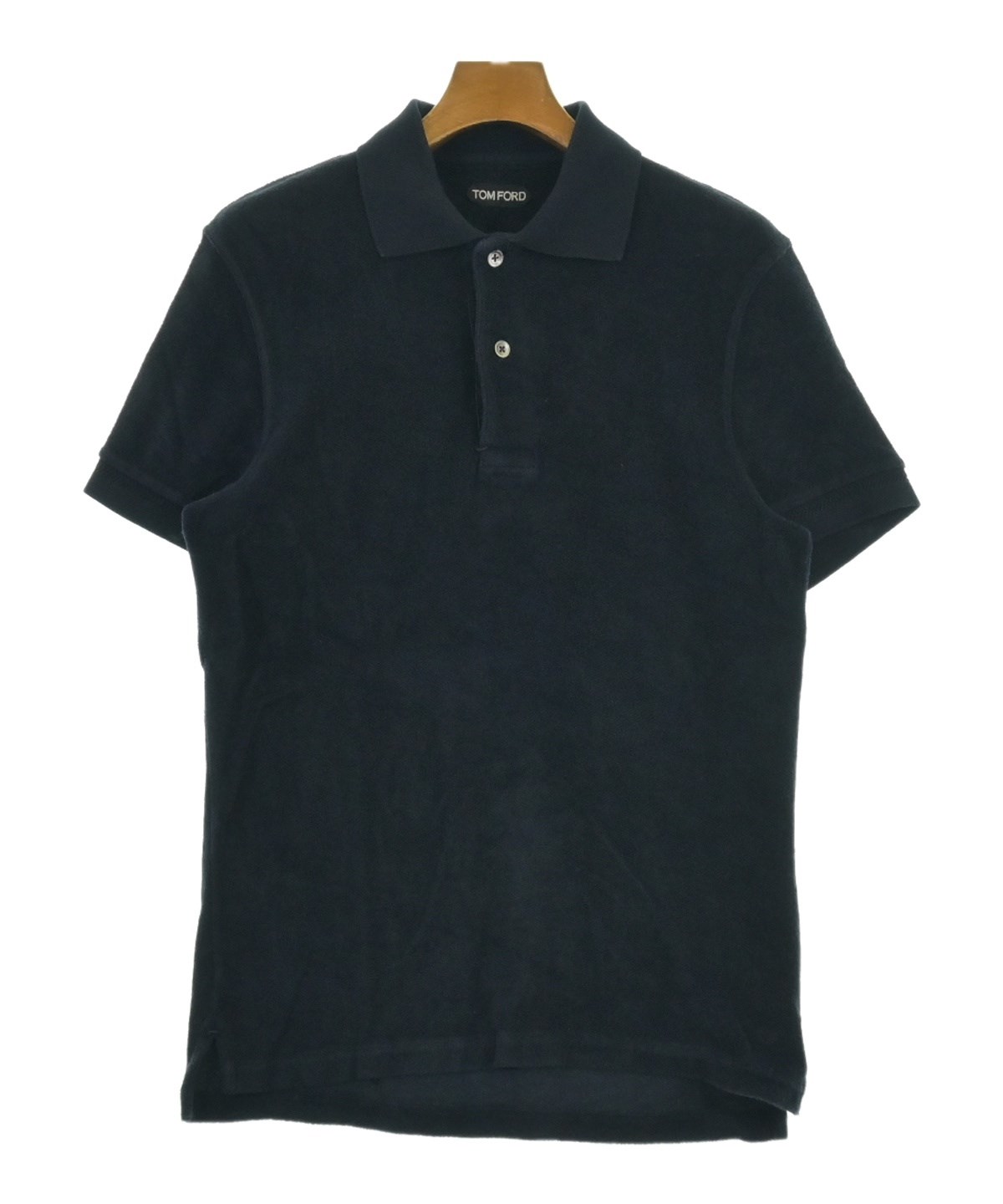 TOM FORD ネイビー ポロシャツ サイズ46 TOM FORD（トムフォード）ポロシャツ 紺 サイズ:46(M位) メンズ