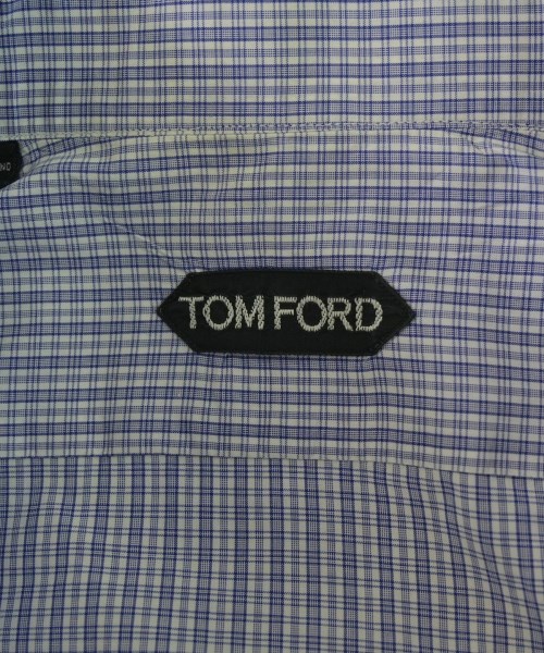 TOM FORD（トムフォード）カジュアルシャツ 青 サイズ:38(S位) メンズ/2200672342981