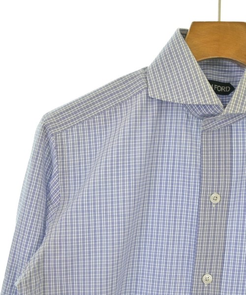 TOM FORD（トムフォード）カジュアルシャツ 青 サイズ:38(S位) メンズ/2200672342981