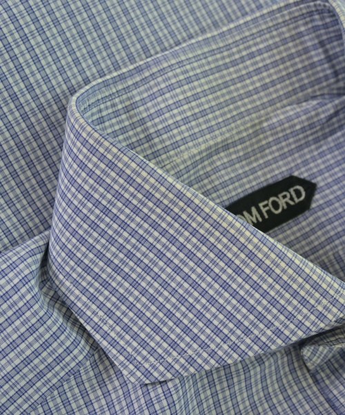 TOM FORD（トムフォード）カジュアルシャツ 青 サイズ:38(S位) メンズ/2200672342981