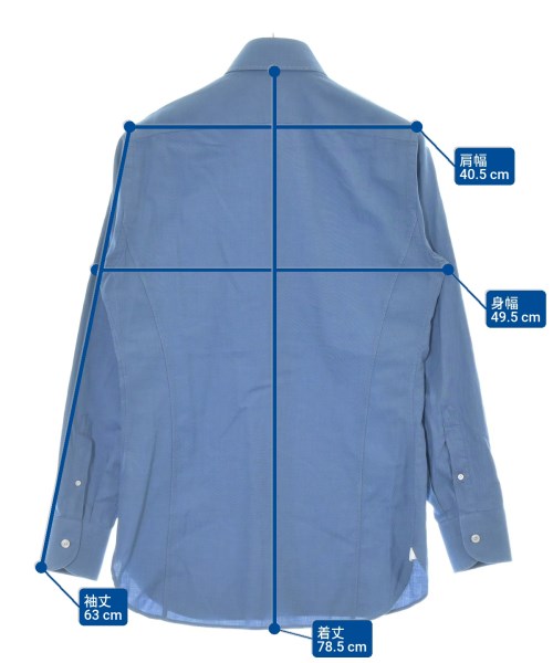 TOM FORD（トムフォード）カジュアルシャツ 青 サイズ:38(S位) メンズ/2200662584056