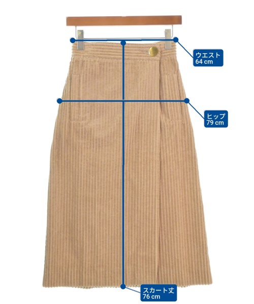 tibi（ティビ）ロング・マキシ丈スカート ベージュ サイズ:2(M位) レディース/2200674612037