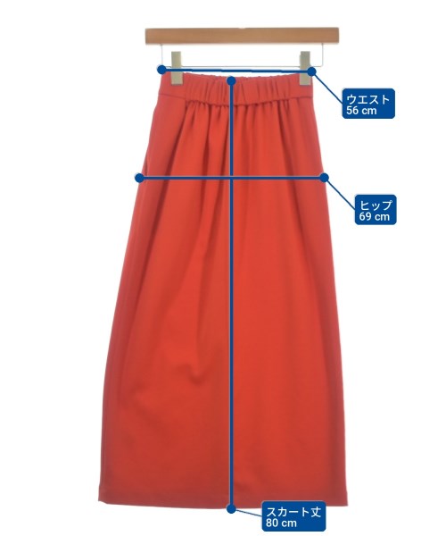 tibi（ティビ）ロング・マキシ丈スカート 赤 サイズ:0(XS位) レディース/2200695461027